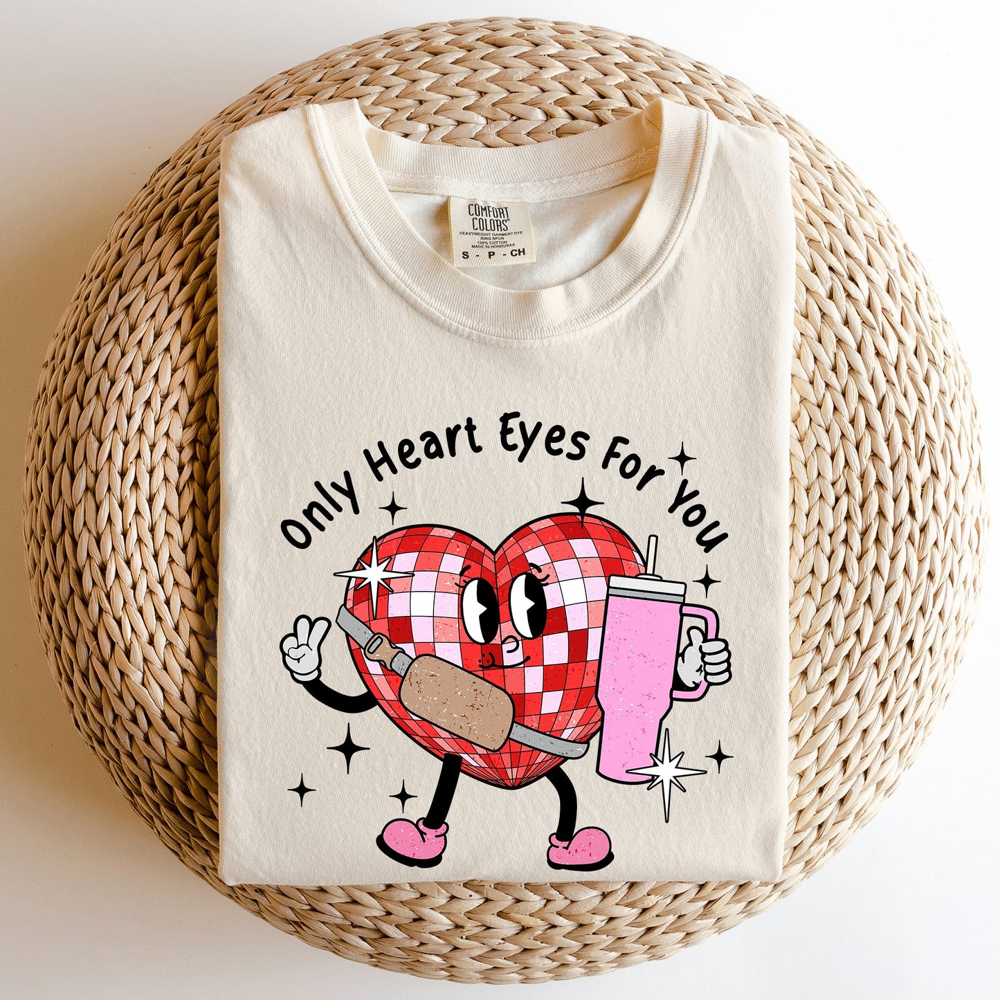 Only Heart Eyes For You, Disco Heart, Bougie, Boojee, Comfort Colors Tshirt, Valentine's Day