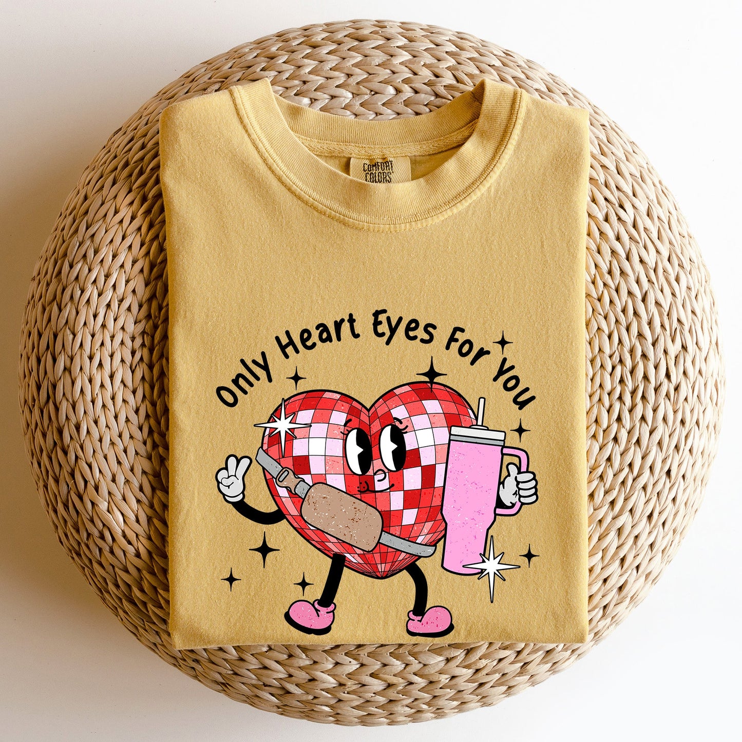 Only Heart Eyes For You, Disco Heart, Bougie, Boojee, Comfort Colors Tshirt, Valentine's Day