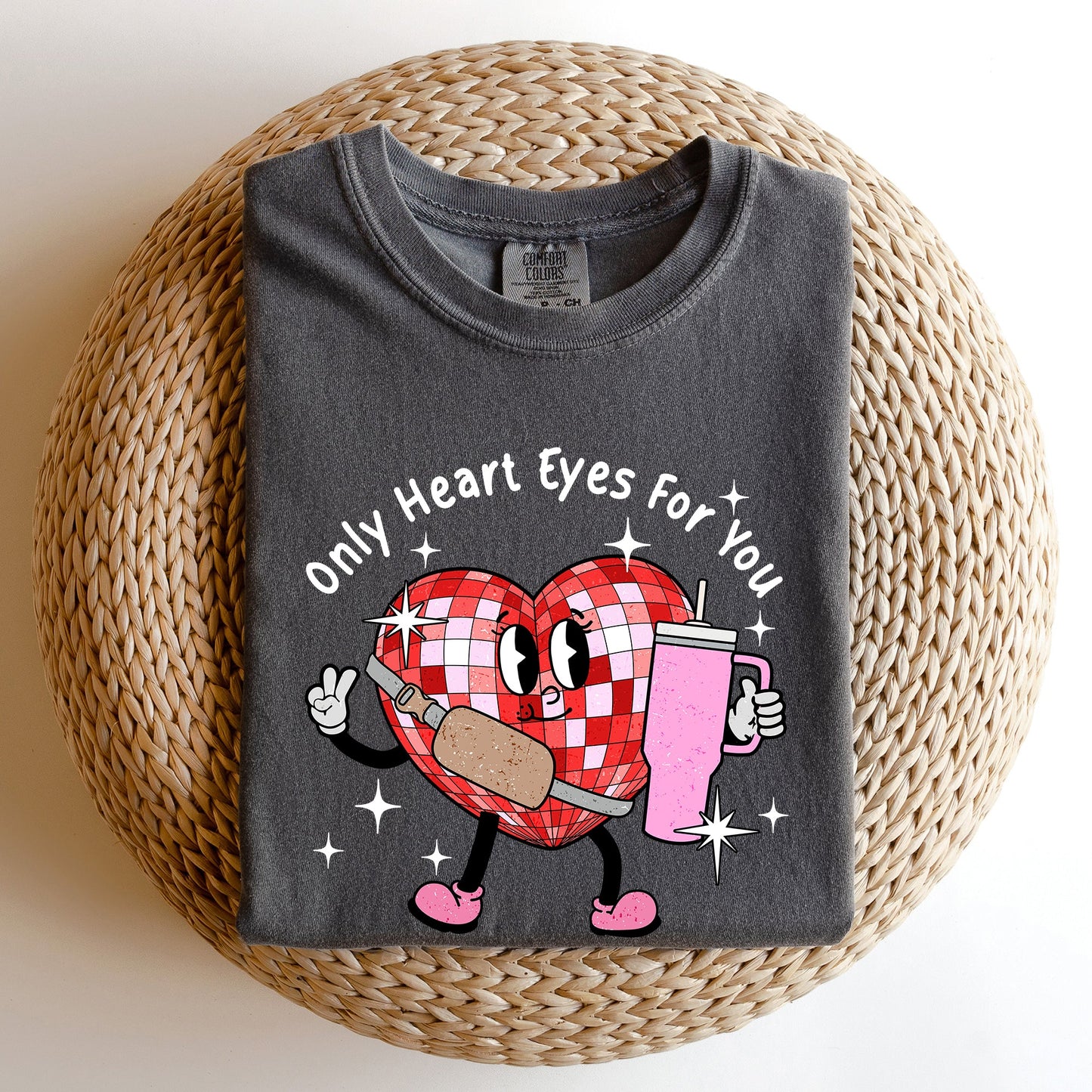 Only Heart Eyes For You, Disco Heart, Bougie, Boojee, Comfort Colors Tshirt, Valentine's Day
