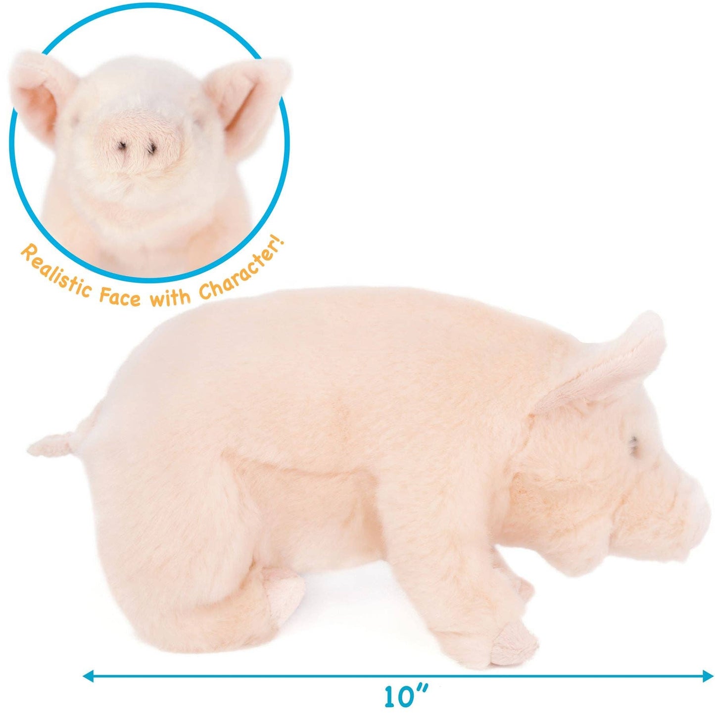 Perla The Pig | 11 Inch Stuffed Animal Plush