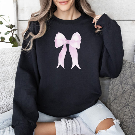 Pink Ribbon, Coquette, Cute, Adorable, Bow, Sweatshirt, Valentine's Day