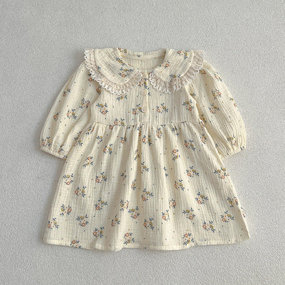 Adorable Baby Lace Collar Onesies or Floral Pattern Girls Dress