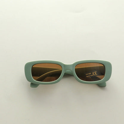 Kids Candy Color Square Frame Fashion Sunglasses