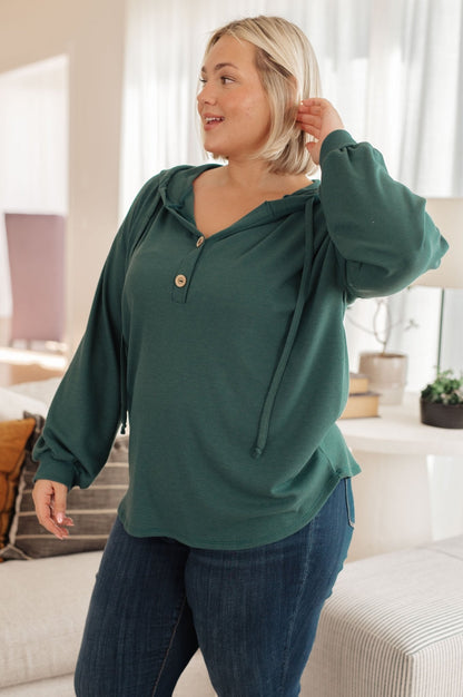 Rainy Day Henley Hoodie (Online Exclusive)