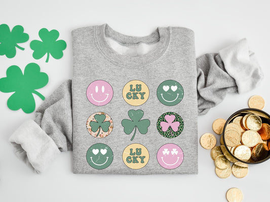 Smile Collage Pullover
