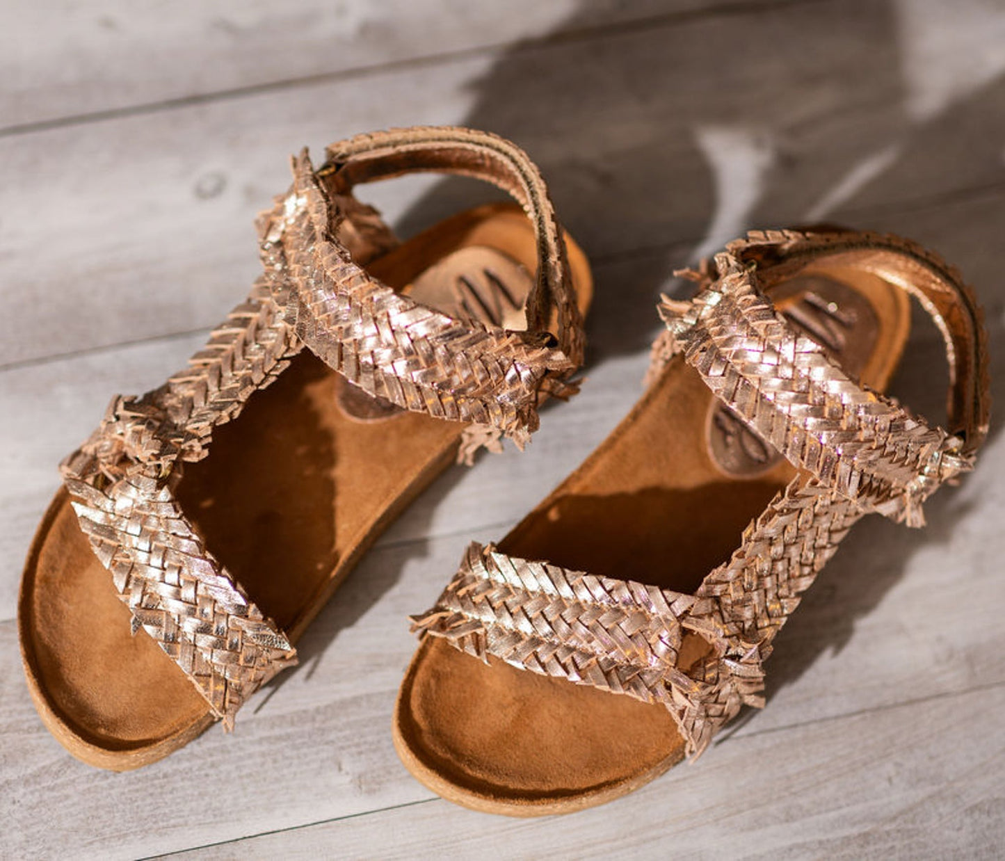 River Dance Woven Sandal in Champagne (Online Exclusive)