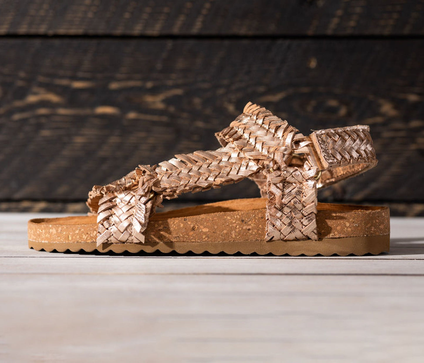River Dance Woven Sandal in Champagne (Online Exclusive)