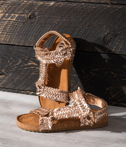 River Dance Woven Sandal in Champagne (Online Exclusive)