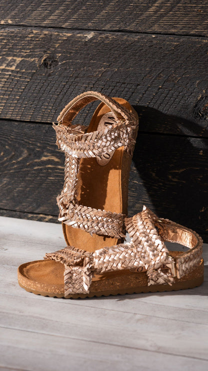 River Dance Woven Sandal in Champagne (Online Exclusive)