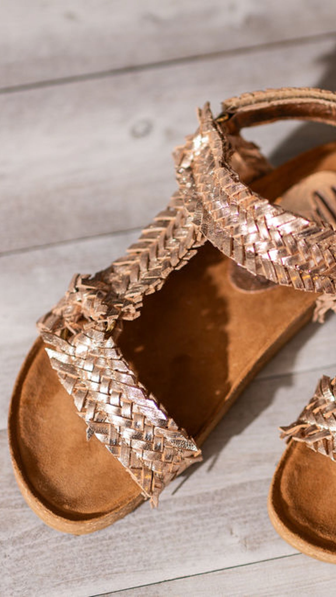 River Dance Woven Sandal in Champagne (Online Exclusive)