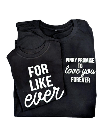 Pinky Promise to Love You Black Set