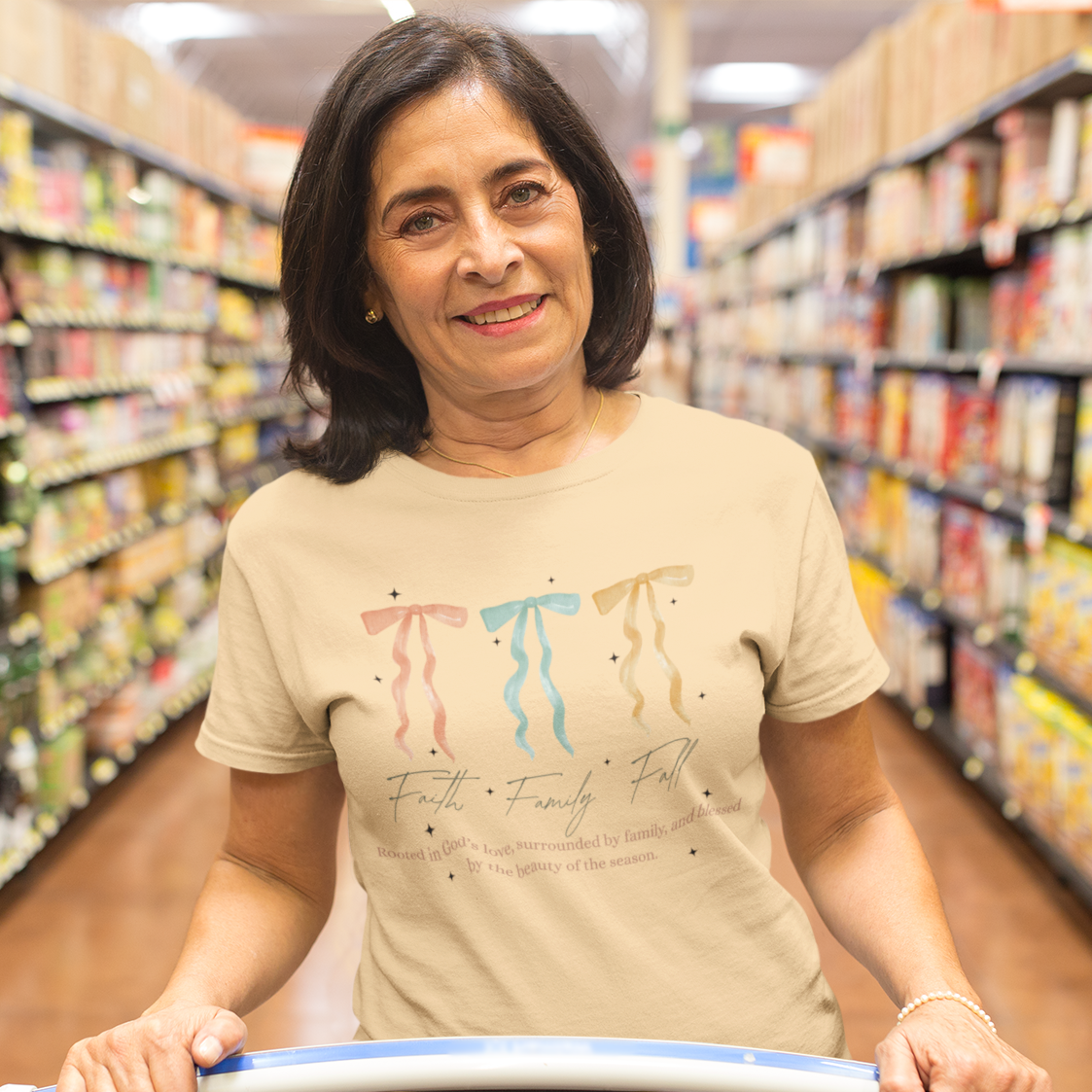 Ribboned Grace Graphic Tee