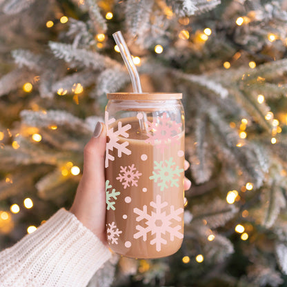 Pastel Snowflakes 17oz