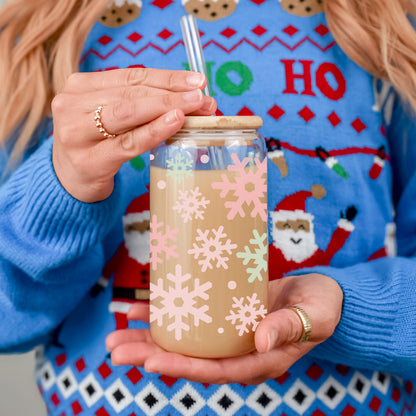 Pastel Snowflakes 17oz