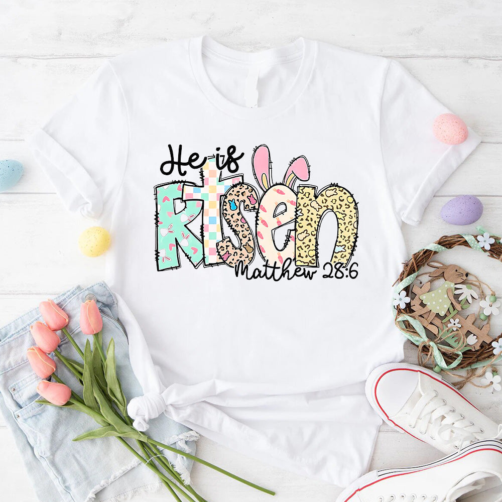 He is Risen Easter Inspirational Tees