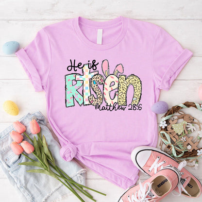 He is Risen Easter Inspirational Tees