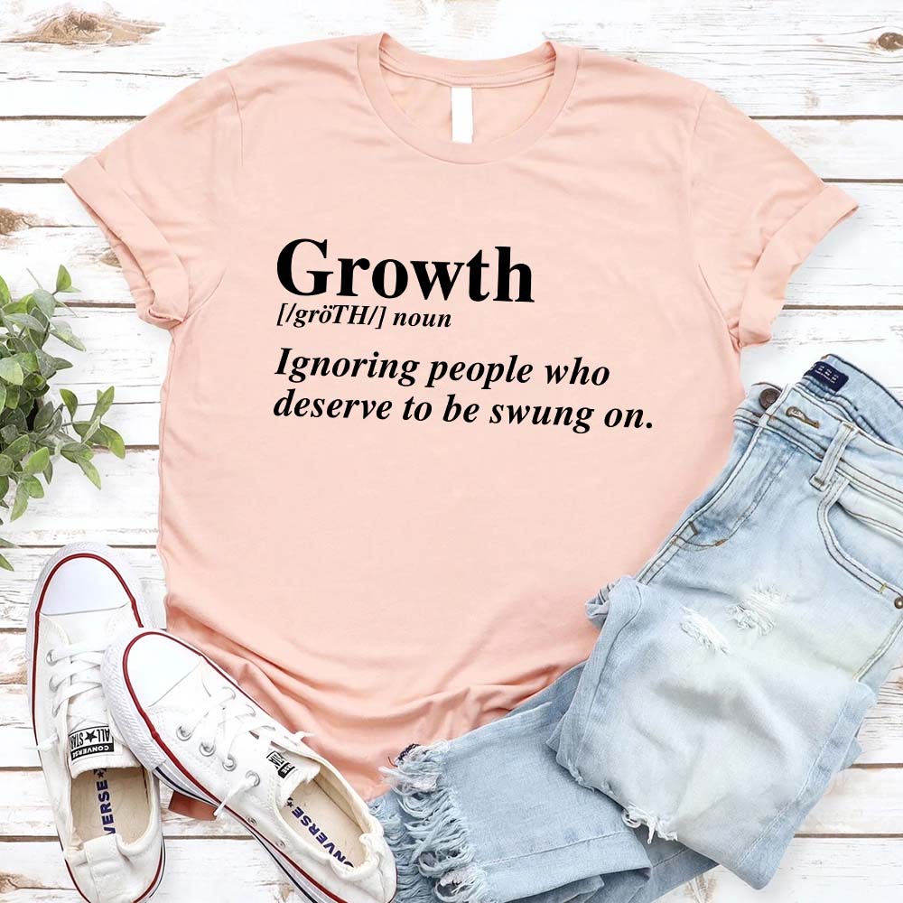 Growth Definition Graphic Tee – Unisex Uplifting Message T-Shirt