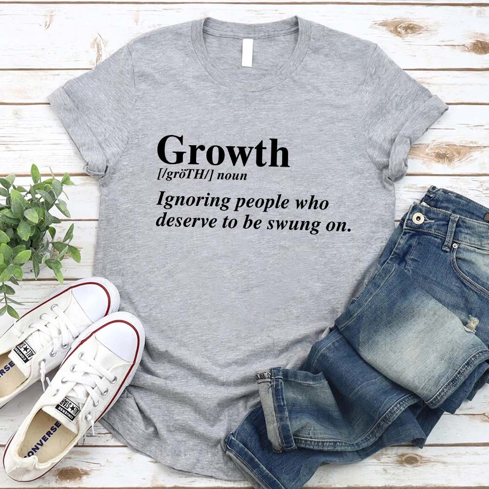 Growth Definition Graphic Tee – Unisex Uplifting Message T-Shirt