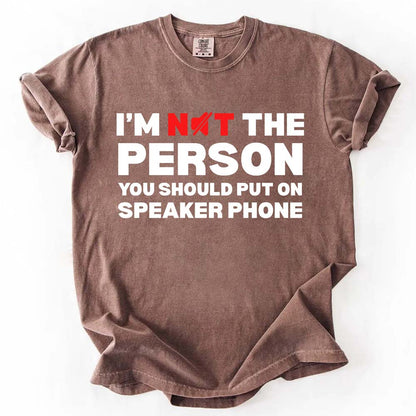 Speaker Phone Unisex T-Shirt – Funny Talk Loud Tee