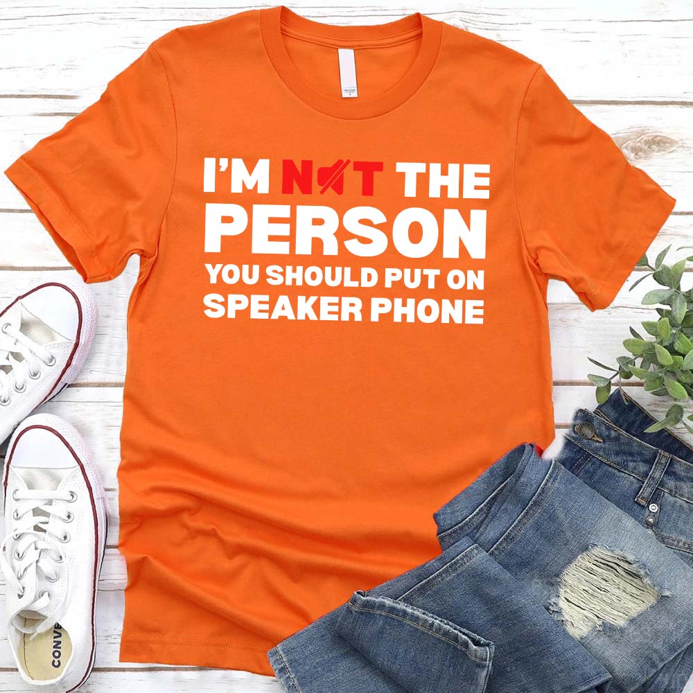 Speaker Phone Unisex T-Shirt – Funny Talk Loud Tee