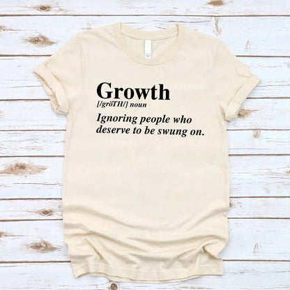Growth Definition Graphic Tee – Unisex Uplifting Message T-Shirt