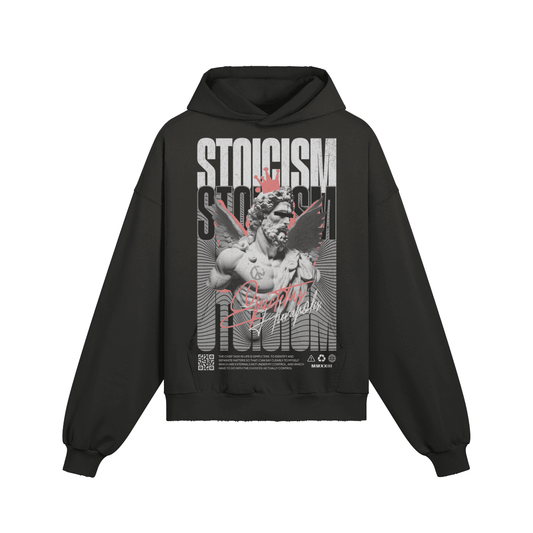 Men's Hoodie - Sun Faded Ripped Pocket Design