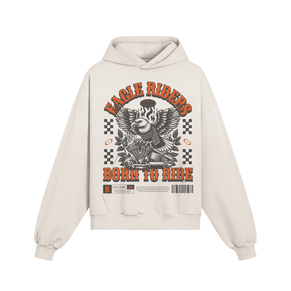 Men's Hoodie - Sun Faded Ripped Pocket Hoodie for Trendy Casual Style