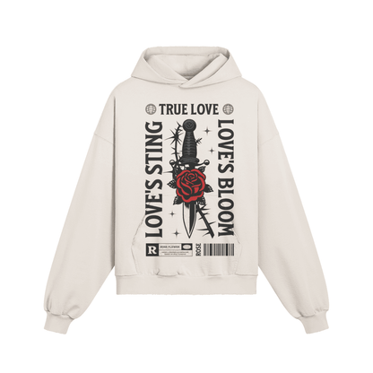 Men's Hoodie - Sun Faded Ripped Pocket Design