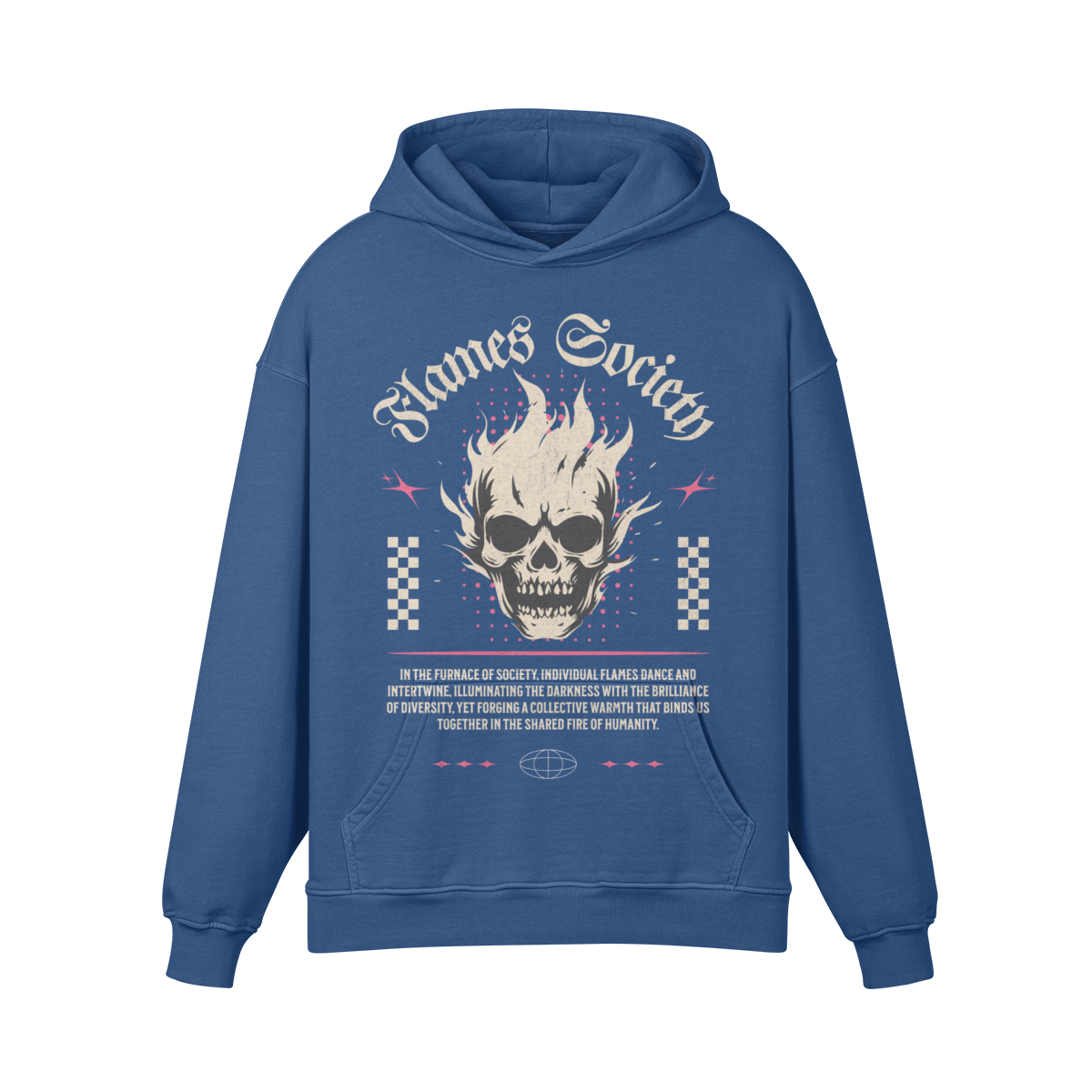 Men's Hoodie - Super Heavyweight Oversized Retro Design