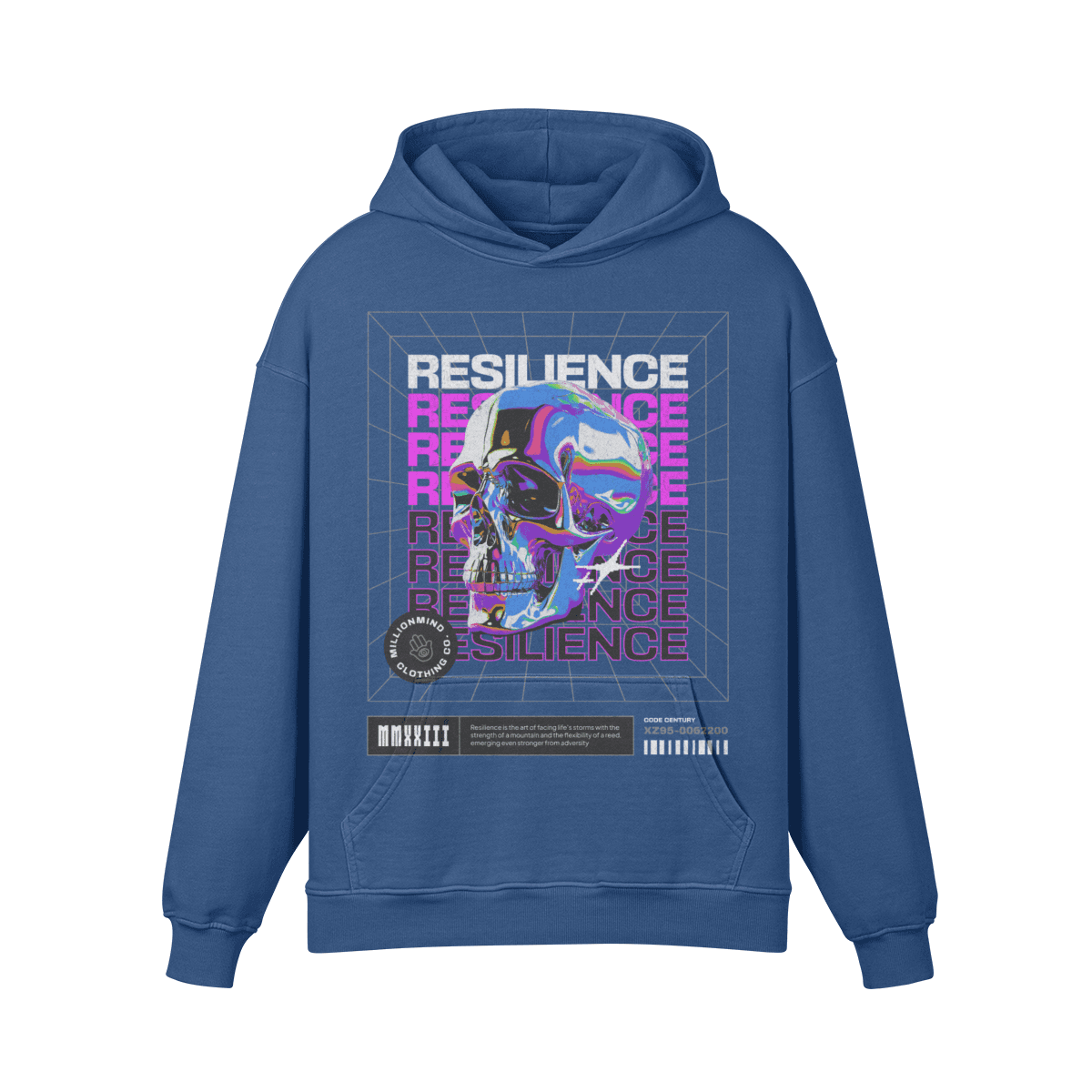 Men's Hoodie Sun Faded Ripped Pocket for Stylish Casual Wear