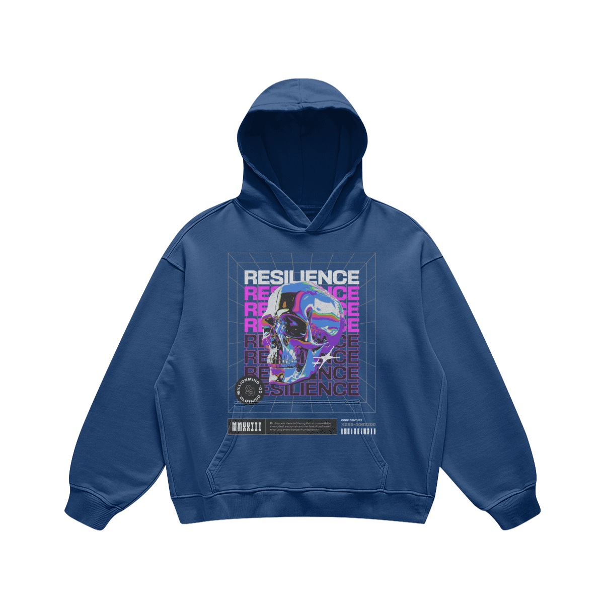 Men's Hoodie Sun Faded Ripped Pocket for Stylish Casual Wear