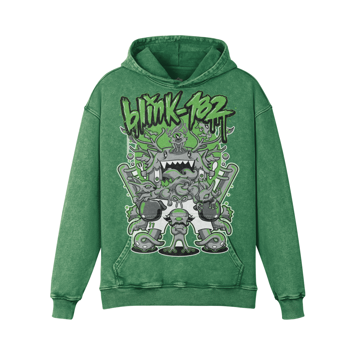 Men's Hoodie - Super Heavyweight Oversized Faded Design