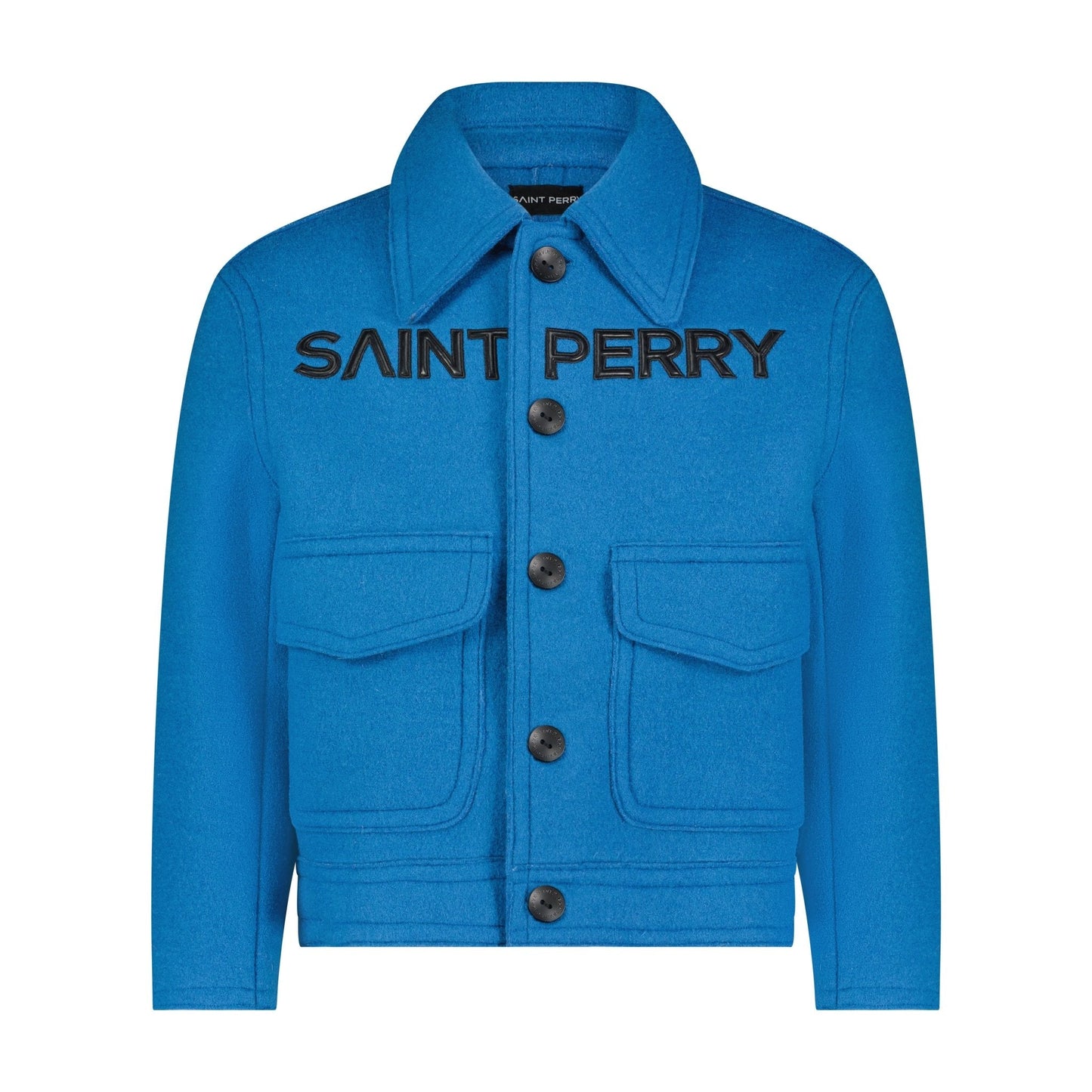 The Blue Love Boxy jacket Aaria Tees