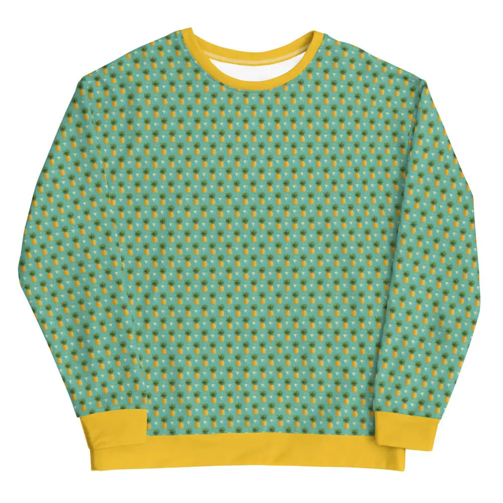 Women's Tropical Pineapple Print Sweatshirt - Aaria Tees