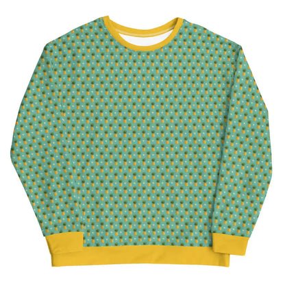 Women's Tropical Pineapple Print Sweatshirt - Aaria Tees