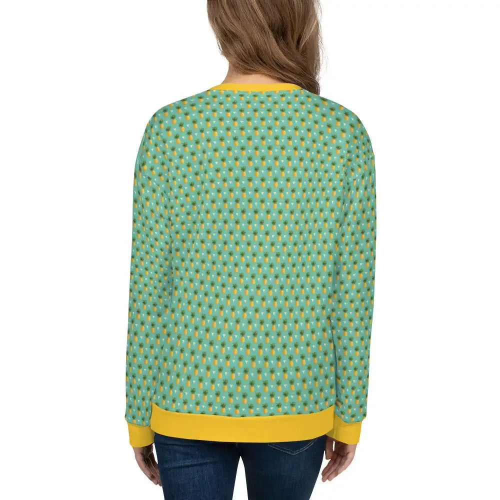 Women's Tropical Pineapple Print Sweatshirt - Aaria Tees