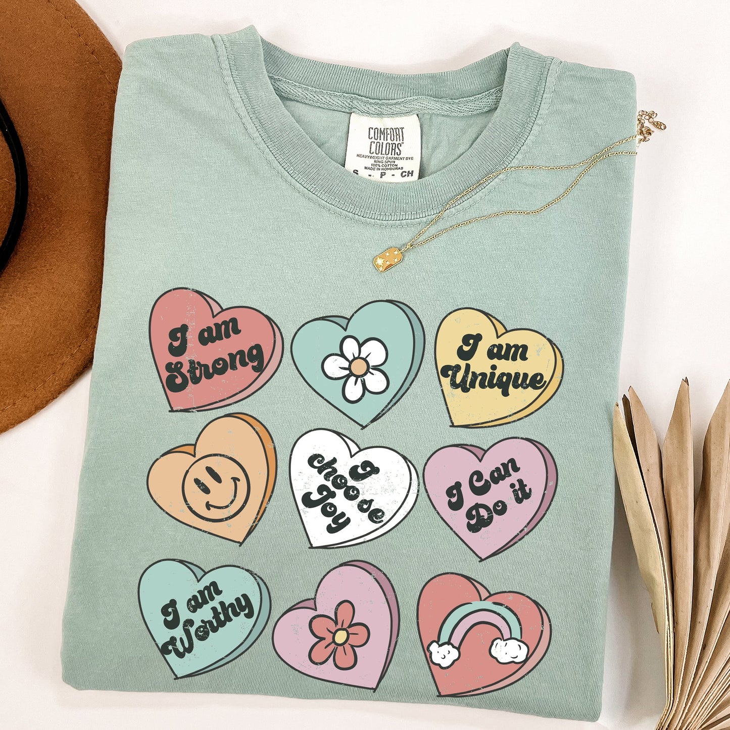 Valentine's Sweet Hearts, Candy, Comfort Colors Tshirt, Valentine's Day