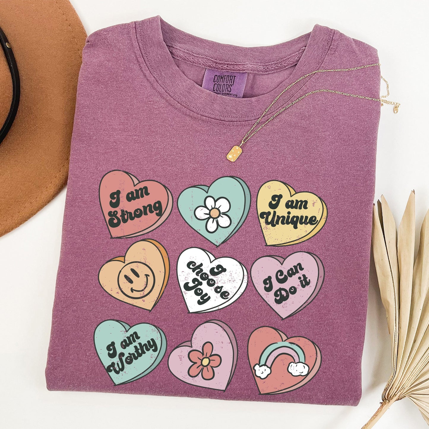 Valentine's Sweet Hearts, Candy, Comfort Colors Tshirt, Valentine's Day