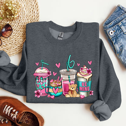 Valentine's Coffee Lover, Pink, Sweatshirt, Valentine's Day