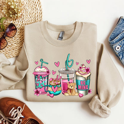 Valentine's Coffee Lover, Pink, Sweatshirt, Valentine's Day