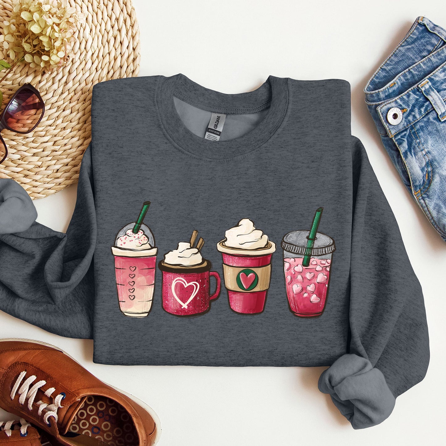 Valentine's Coffee, Drinks, Sweatshirt, Valentine's Day