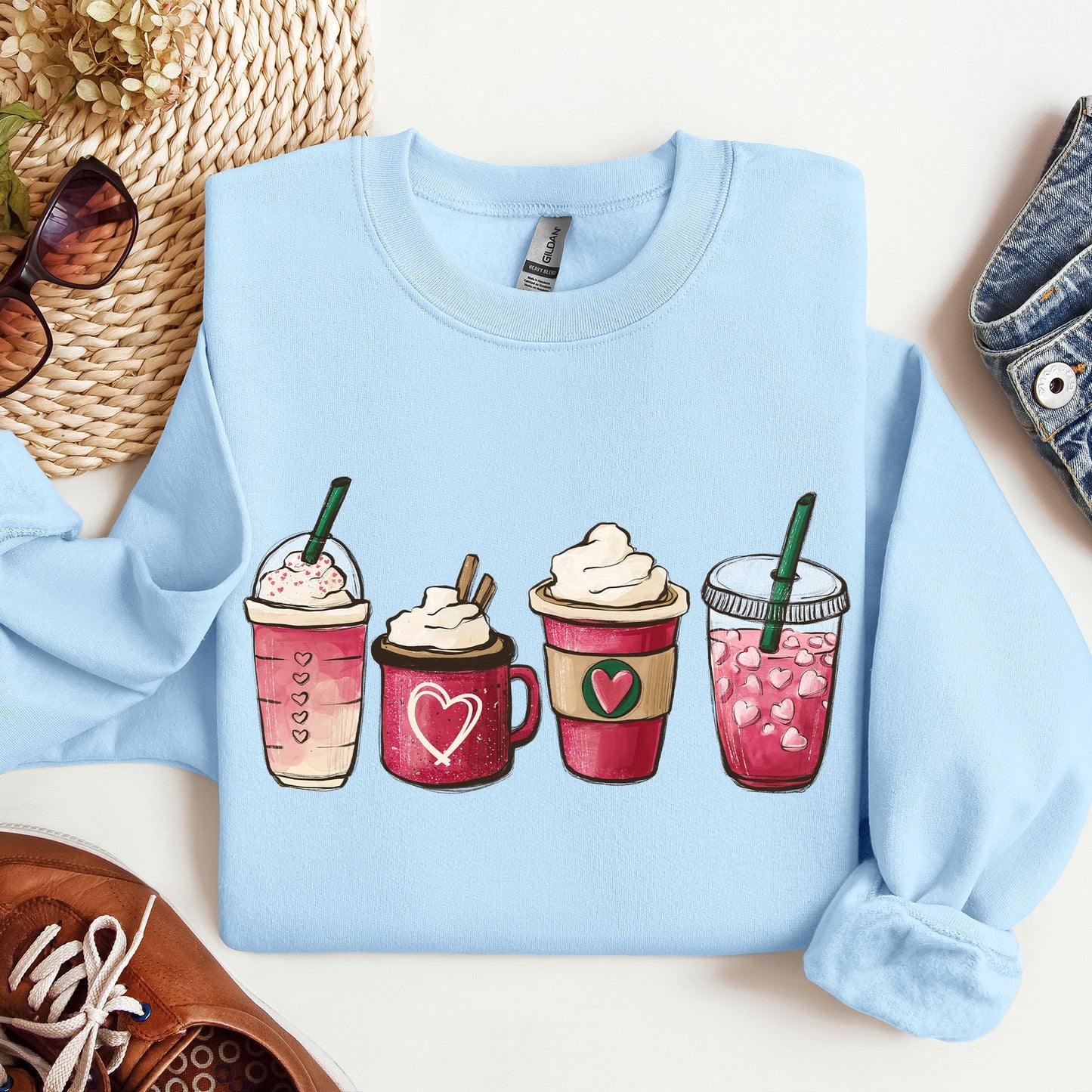 Valentine's Coffee, Drinks, Sweatshirt, Valentine's Day