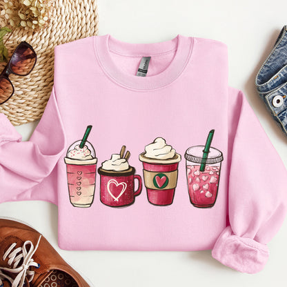 Valentine's Coffee, Drinks, Sweatshirt, Valentine's Day