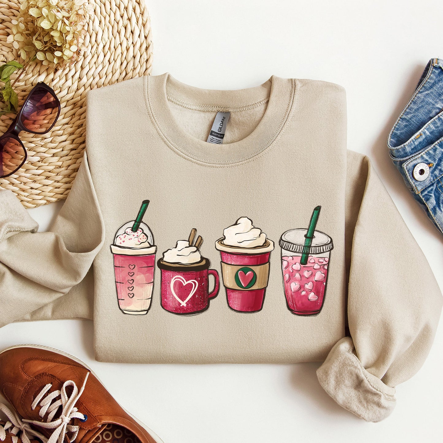 Valentine's Coffee, Drinks, Sweatshirt, Valentine's Day