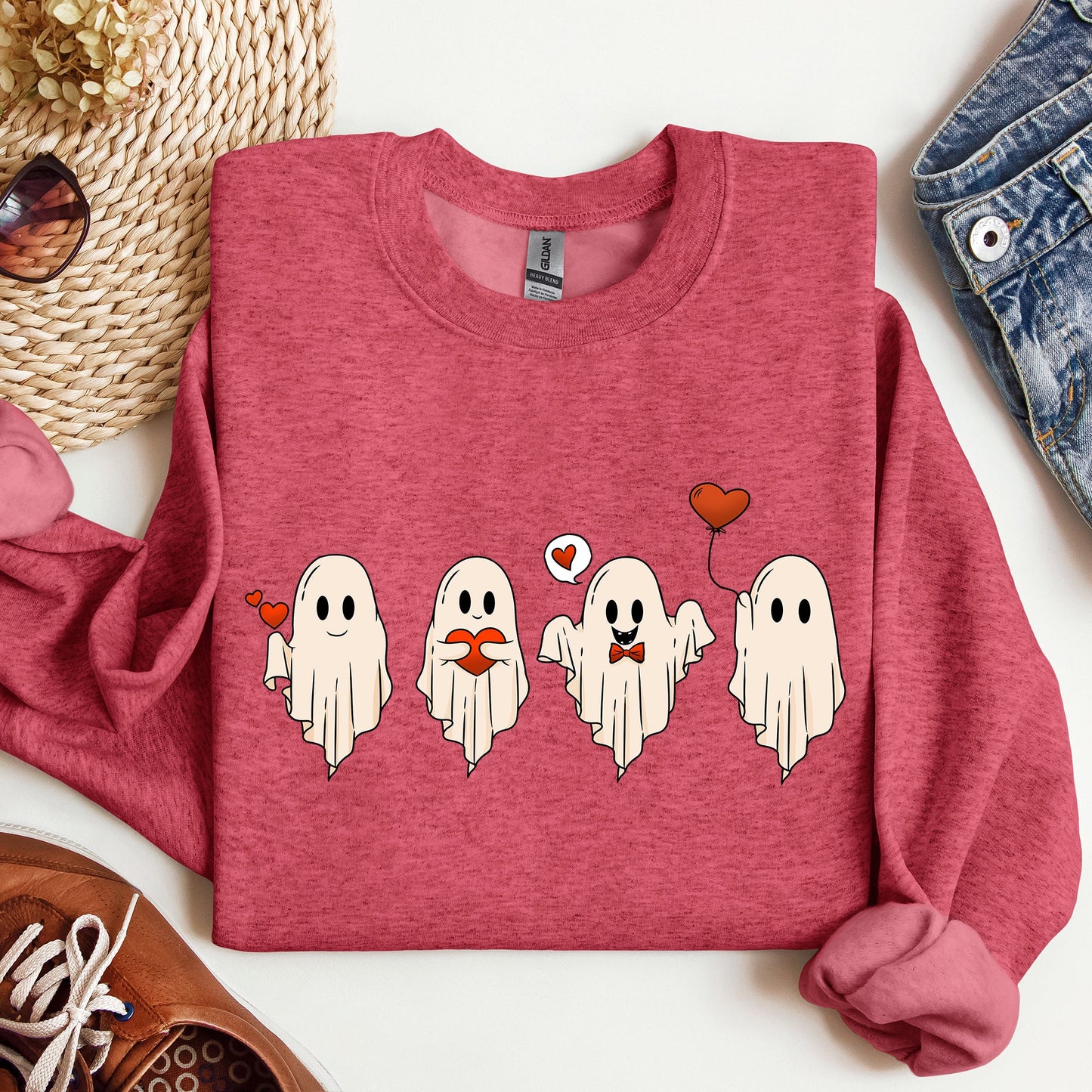 Valentine Ghosts, Love, Sweatshirt, Valentine's Day
