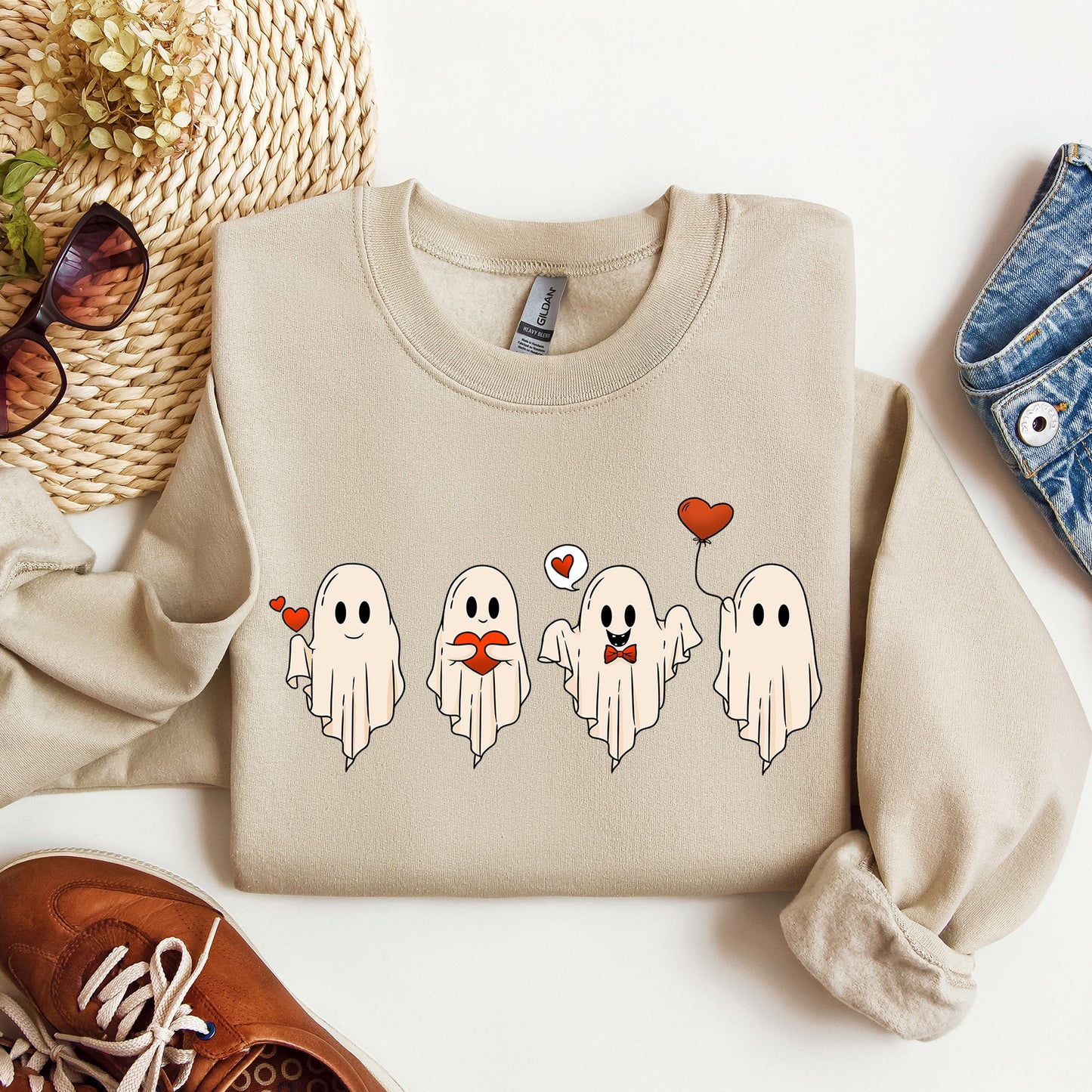Valentine Ghosts, Love, Sweatshirt, Valentine's Day