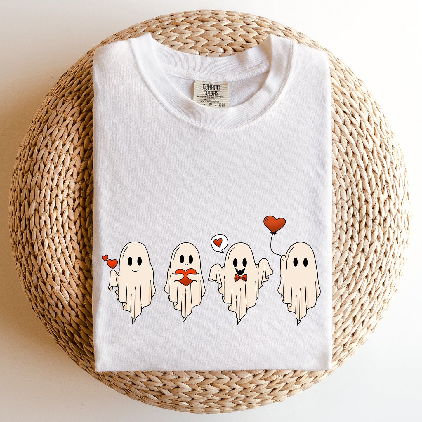 Valentine Ghosts, Love, Comfort Colors Tshirt, Valentine's Day
