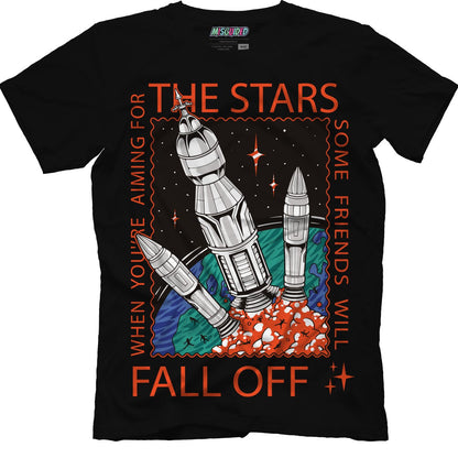 When Your Aiming For The Stars Some Friends Will Fall Off (Air Jordan 12 Brilliant Orange) T-Shirt