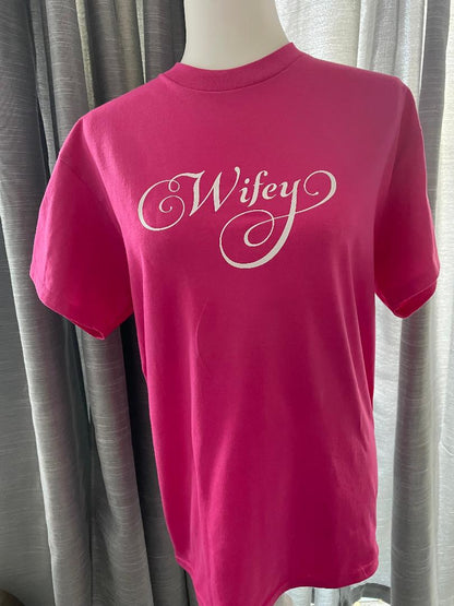 Wedding Party Adult Hot Pink T-Shirt
