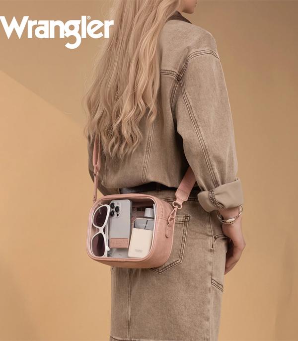 Wrangler Clear Stadium Crossbody Bag - Brown available